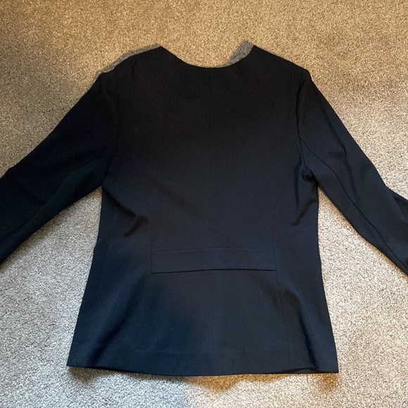 EUC Womens The Limited Large Black Zip up Blazer - Picture 6 of 7
